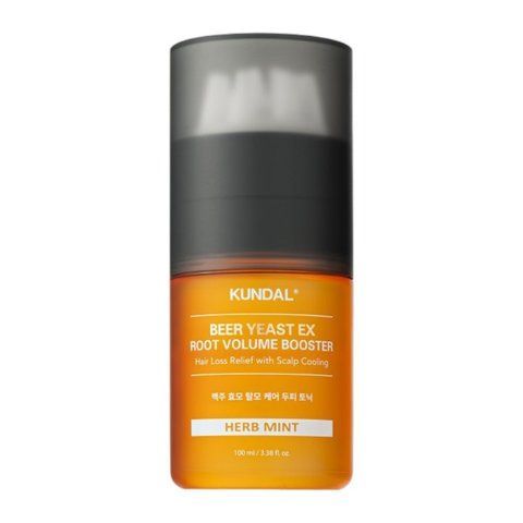 Тонік для прикорневого об'єму Kundal Beer Yeast Ex Root Volume Booster Herb Mint, 100 мл NC004589 фото