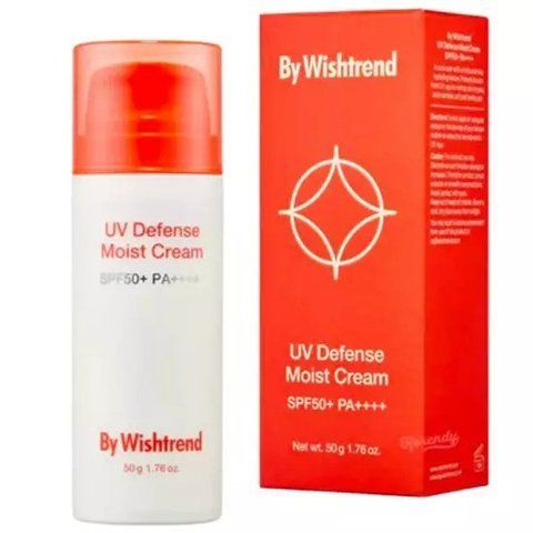 Зволожуючий сонцезахисний крем з пантенолом By Wishtrend UV Defense Moist Cream SPF 50+ PA++++, 50 мл NC001238 фото