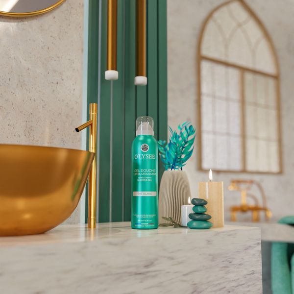 Очищуючий екстрапінний гель для душу O'LYSEE Extra Foaming shower Gel The Blanc, 200 мл NC004668 фото