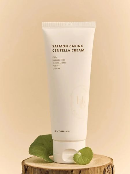 Ревіталізуючий крем для обличчя Heveblue Salmon Caring Centella Cream, 100 мл NC004148 фото