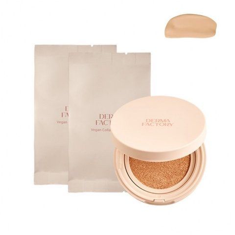 Змінний блок до розгладжуючого кушон з тональним ефектом Derma Factory Vegan Collagen Cushion REFILL №23, 15 г NC004181 фото