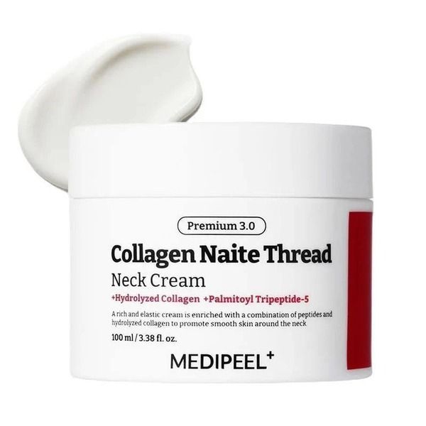 Крем для відновлення еластичності шкіри шиї та декольте MEDI PEEL Premium Collagen Naite Thread Neck Cream 3.0, 100 мл NC004509 фото