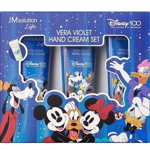 Набір кремів для рук з екстрактом алое JMsolution Life Vera Violet Hand Cream Set Disney100, 3х50ml NC002079 фото