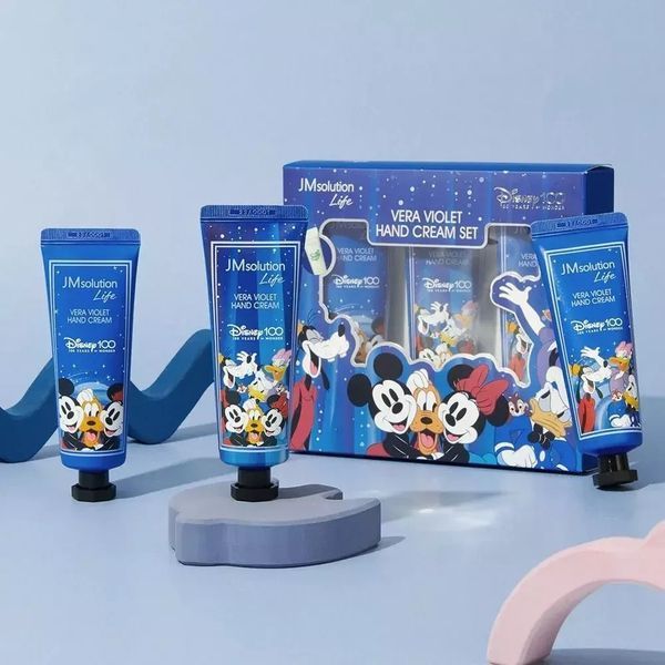 Набір кремів для рук з екстрактом алое JMsolution Life Vera Violet Hand Cream Set Disney100, 3х50ml NC002079 фото