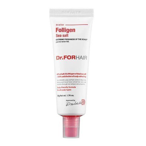 Пілінг для шкіри голови з частинками солі з мертвого моря Dr.FORHAIR Sea Salt Scaler, 50мл NC001310 фото