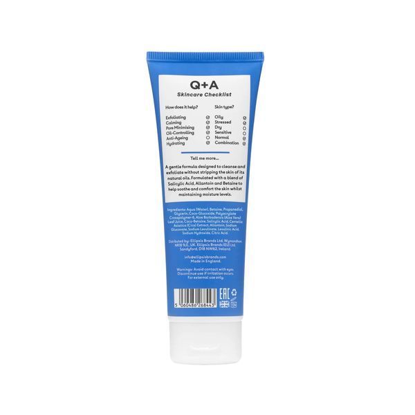 Очищувальний засіб для обличчя з саліциловою кислотою Q+A Salicylic Acid Cleanser, 125 мл NC003280 фото