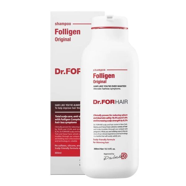 Зміцнюючий шампунь проти випадіння волосся Dr.FORHAIR Folligen Shampoo, 300мл NC001991 фото