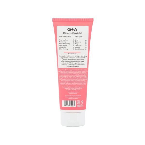 Очищувальний бальзам для обличчя з колагеном Q+A Collagen Cleansing Balm, 125 мл NC004556 фото Очищувальний бальзам для обличчя з колагеном Q+A Collagen Cleansing Balm, 125 мл NC004556 фото