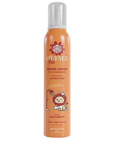Дитяча крем-пінка для купання 3 в 1 з ароматом персика та абрикоса O'LYSEE Whipped Shower Foam Peach & Apricot, 250 мл NC004678 фото