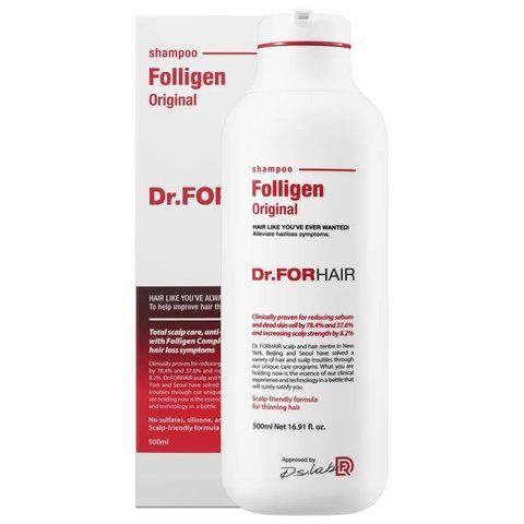 Зміцнюючий шампунь проти випадіння волосся Dr.FORHAIR Folligen Shampoo, 500мл NC001992 фото