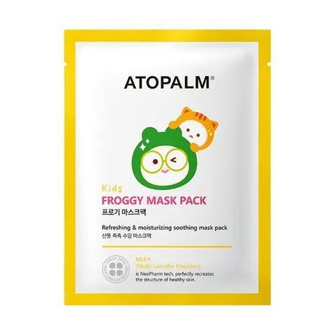 Маска тканинна заспокійлива для дітей ATOPALM Kids Froggy Mask 15g NC003754 фото