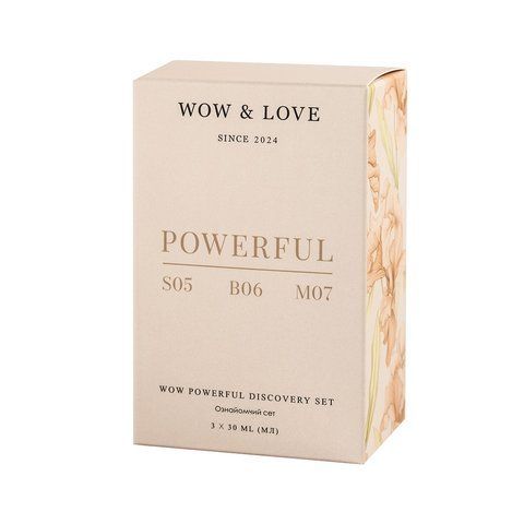 Набір для відновлення сухого та пошкодженого волосся WOW&LOVE Powerful Discovery Set, 3 х 30 мл NC004597 фото