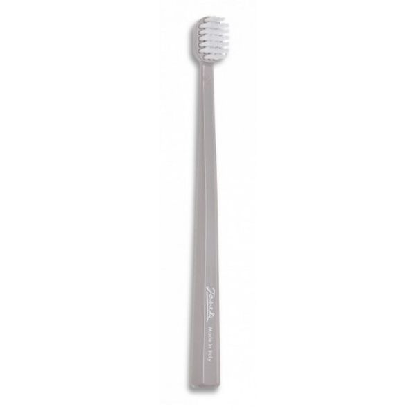 Зубна щітка середньої жорсткості Janeke Medium Toothbrush сіра NC002060 фото