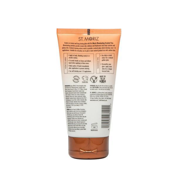 Лосьйон для поступового прояву автозасмаги з шимером St.Moriz Advanced Illuminating Gradual Tan Lotion, 150ml NC003436 фото