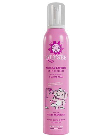 Дитяча крем-пінка для купання 3 в 1 з ароматом полуниці та малини O'LYSEE Whipped Shower Foam Strawberry & Raspberry, 250 мл NC004677 фото