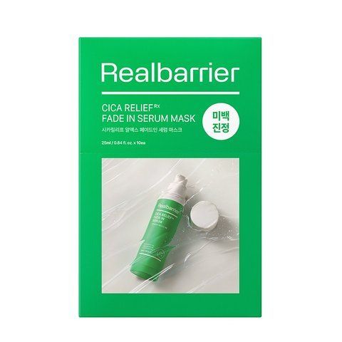 Маска тканинна заспокійлива Real Barrier Cicarelief Rx Fade In Serum Mask, 25ml NC003756 фото