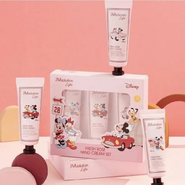 Набір кремів для рук з ароматом троянди JMsolution Life Disney Fresh Rose Hand Cream Set, 3х50ml NC002082 фото