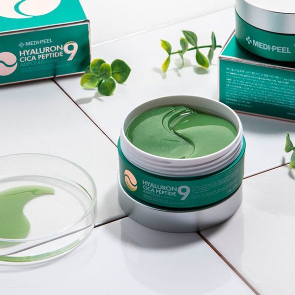 Гідрогелеві патчі заспокійливі з пептидами Medi-Peel Hyaluron Cica Peptide 9 Ampoule Eye Patch, 60 шт NC000093 фото