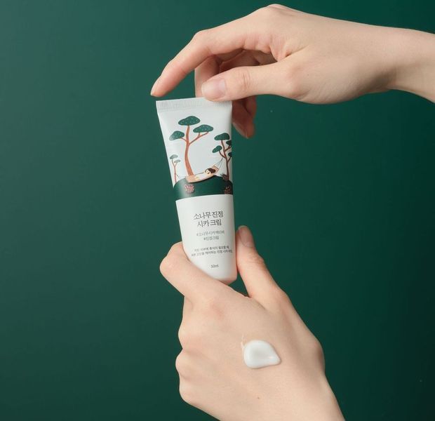 Заспокійливий крем з екстрактом голок сосни ROUND LAB Pine Calming Cica Cream 50 ml NC000487 фото