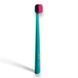 Зубна щітка середньої жорсткості Janeke Medium Toothbrush бірюзова/рожева NC002061 фото
