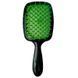 Гребінець для волосся Janeke Superbrush чорний із яскраво-зеленим NC003015 фото