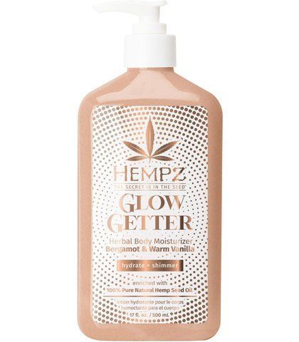 Молочко для тіла з шиммером "Бергамот та Тепла Ваніль" HEMPZ Glow Getter Shimmer Herbal Body Moisturizer Bergamot & Warm Vanilla, 500 мл NC003987 фото