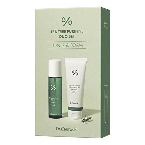 Набір засобів з чайним деревом (тонер + пінка для вмивання) Dr.Ceuracle Tea Tree Purifine Duo Set 100 мл + 150 мл NC002570 фото