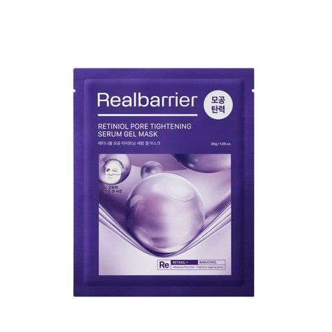 Маска гідрогелева порозвужуюча з ретинолом Real Barrier Retinol Pore Tightening Serum Gel Mask, 1 шт NC004225 фото