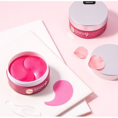 ГІдрогелеві патчі з екстрактом троянди і пептидами Medi-Peel Hyaluron Rose Peptide 9 Ampoule Eye Patch, 60 шт NC000094 фото