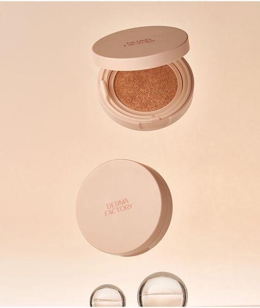 Зволожуючий та розгладжуючий кушон з тональним ефектом Derma Factory Vegan Collagen Cushion №23, 15 г + 15 г NC004175 фото