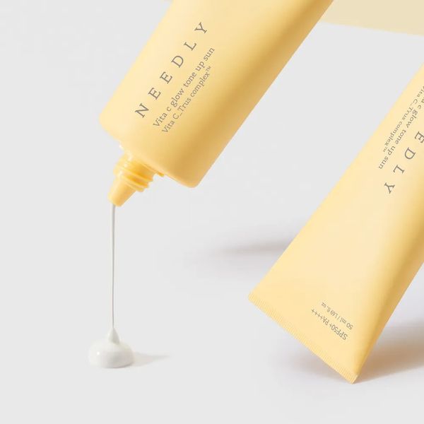 Сонцезахисний крем з ефектом освітлення та сяйва Needly Vita C Glow Tone Up Sun SPF 50+ PA++++, 50 мл NC001800 фото