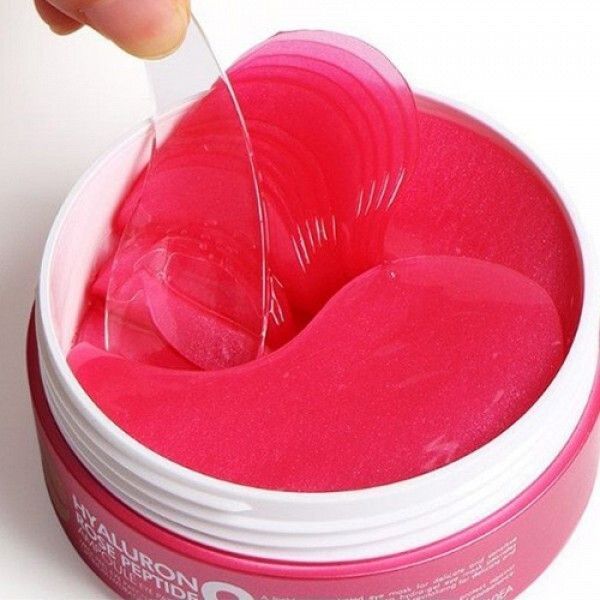 ГІдрогелеві патчі з екстрактом троянди і пептидами Medi-Peel Hyaluron Rose Peptide 9 Ampoule Eye Patch, 60 шт NC000094 фото