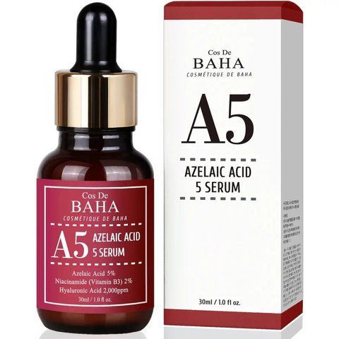 Протизапальна сироватка з азелаїновою кислотою Cos De BAHA A5 Azelaic Acid 5 serum 30 ml NC001281 фото
