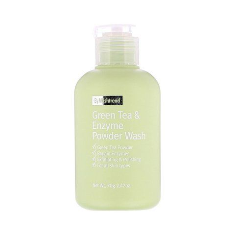 Ензимна пудра з ароматом матчі By Wishtrend Green Tea & Enzyme Powder Wash 110 гр NC000718 фото