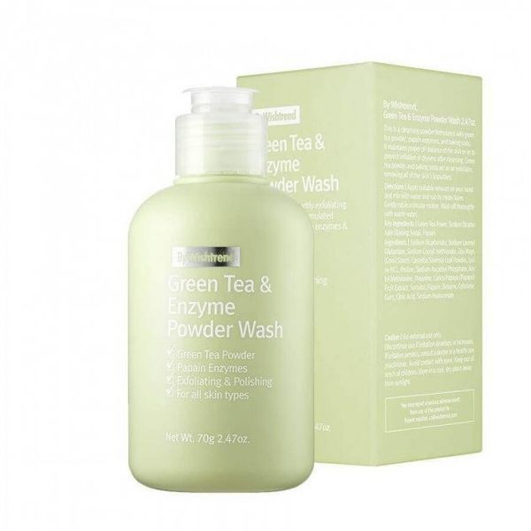 Ензимна пудра з ароматом матчі By Wishtrend Green Tea & Enzyme Powder Wash 110 гр NC000718 фото