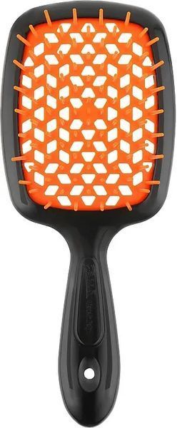 Гребінець для волосся Janeke Superbrush чорний з жовтогарячим NC000576 фото
