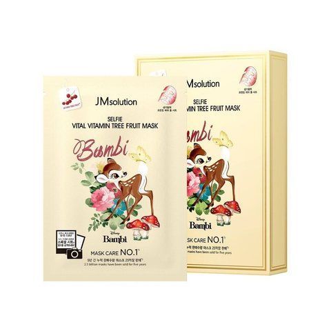 Мультивітамінна тканинна маска для обличчя з екстрактом обліпихи JMsolution Disney Selfie Vital Vitamin Tree Fruit Mask, 30 ml NC002019 фото