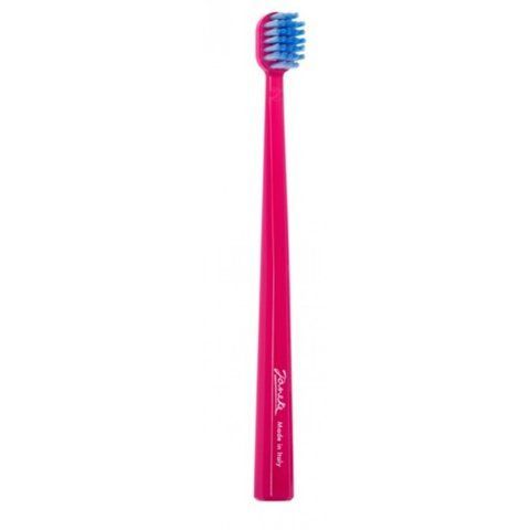 Зубна щітка середньої жорсткості Janeke Medium Toothbrush малинова NC002064 фото
