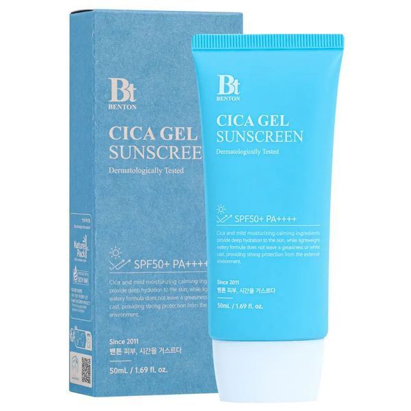 Зволожувальна сонцезахисна крем-сироватка з центелою Benton CICA Gel Sunscreen Serum SPF50 PA++++, 50 мл NC001993 фото Зволожувальна сонцезахисна крем-сироватка з центелою Benton CICA Gel Sunscreen Serum SPF50 PA++++, 50 мл NC001993 фото
