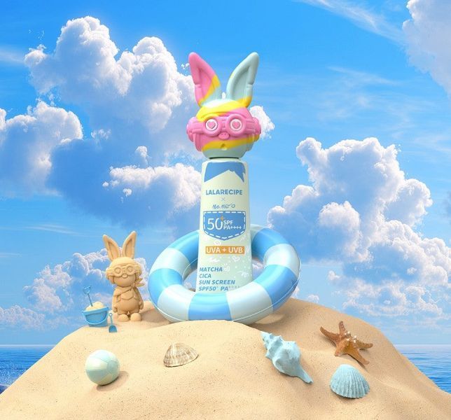 Сонцезахисний крем з центеллою та матчею LALARECIPE Matcha Cica Sun Cream Limited Edition, 50 мл NC004600 фото