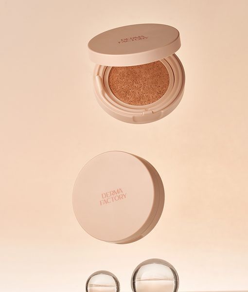 Зволожуючий та розгладжуючий кушон з тональним ефектом Derma Factory Vegan Collagen Cushion №23, 15 г NC004179 фото