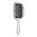 Гребінець для волосся Janeke Superbrush small luxe срібний з чорним NC003019 фото
