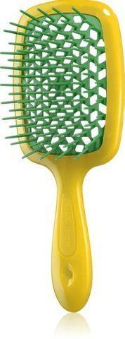Гребінець для волосся Janeke Superbrush жовтий із зеленим NC001287 фото