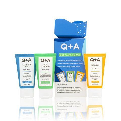 Подарунковий набір для тіла Q+A Bodycare Heroes Gift Set, 3 х 50 мл NC002867 фото