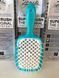 Гребінець для волосся Janeke Superbrush бірюзовий з білим NC000578 фото 2