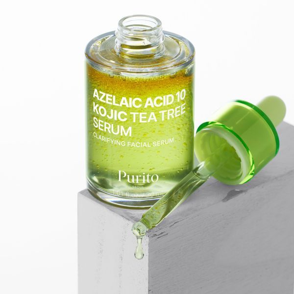 Сироватка проти акне з чайним деревом, азелаїновою та коєвою кислотами Purito Seoul Azelaic Acid 10 Kojic Tea Tree Serum, 30 мл NC003952 фото