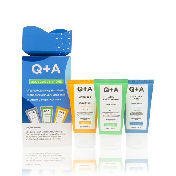Подарунковий набір для тіла Q+A Bodycare Heroes Gift Set, 3 х 50 мл NC002867 фото