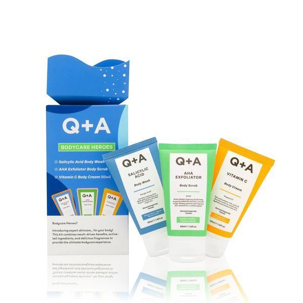 Подарунковий набір для тіла Q+A Bodycare Heroes Gift Set, 3 х 50 мл NC002867 фото