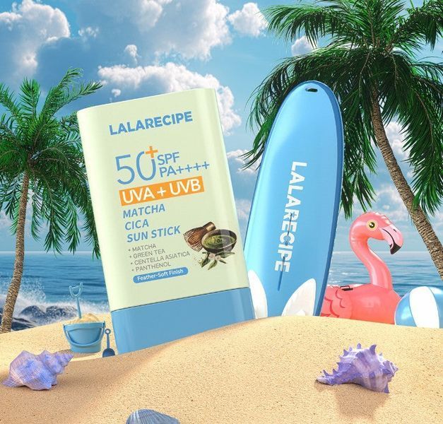 Сонцезахисний стік з центеллою та матчею LALARECIPE Matcha Cica Sun Stick Limited Edition, 20 г NC004602 фото