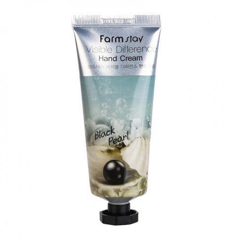 Крем для рук з чорними перлами FARMSTAY Visible Difference Hand Cream Black Pearl 100 ml NC001013 фото